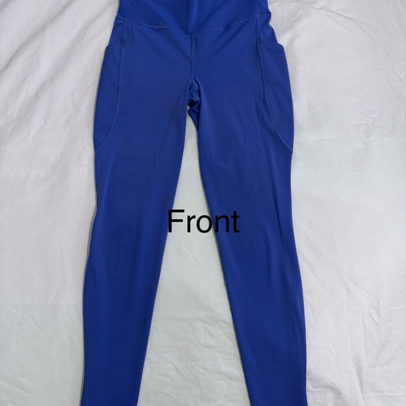 LULULEMON 33” Leggings Side and Hidden Inner Pockets Blue size 6 - Picture 3 of 9
